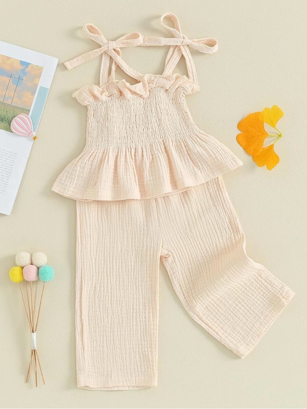 Ruffle Smocked Tank & Pants Set
